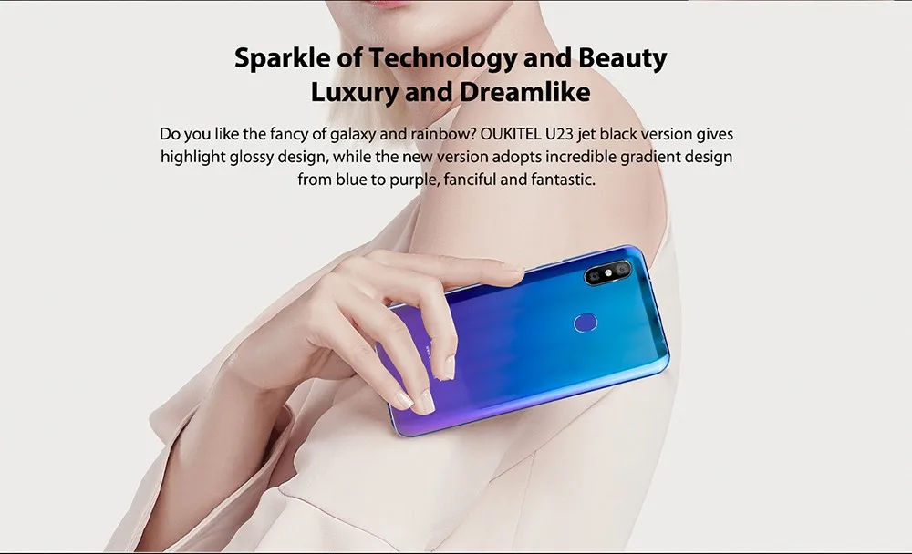 OUKITEL U23 4G смартфон 6,18 дюймов Android 8,1 MTK 6763T Восьмиядерный 2,0 ГГц 6 ГБ ОЗУ 64 Гб ПЗУ 16,0 Мп+ 2,0 МП 3500 мАч мобильный телефон