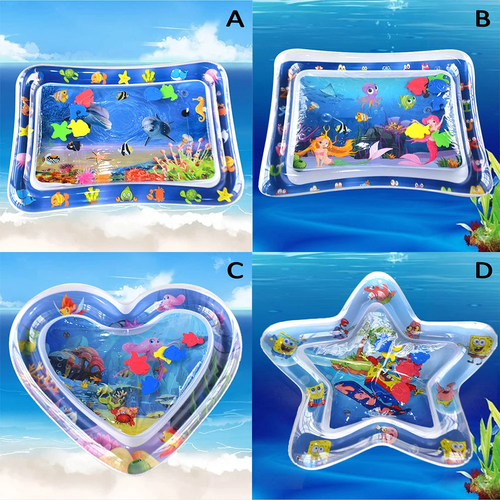 

Summer Inflatable Water Mat for Babies Safety Cushion Ice Mat Early Education Toys Play Mat Toddler Funny Pat Pad Toys