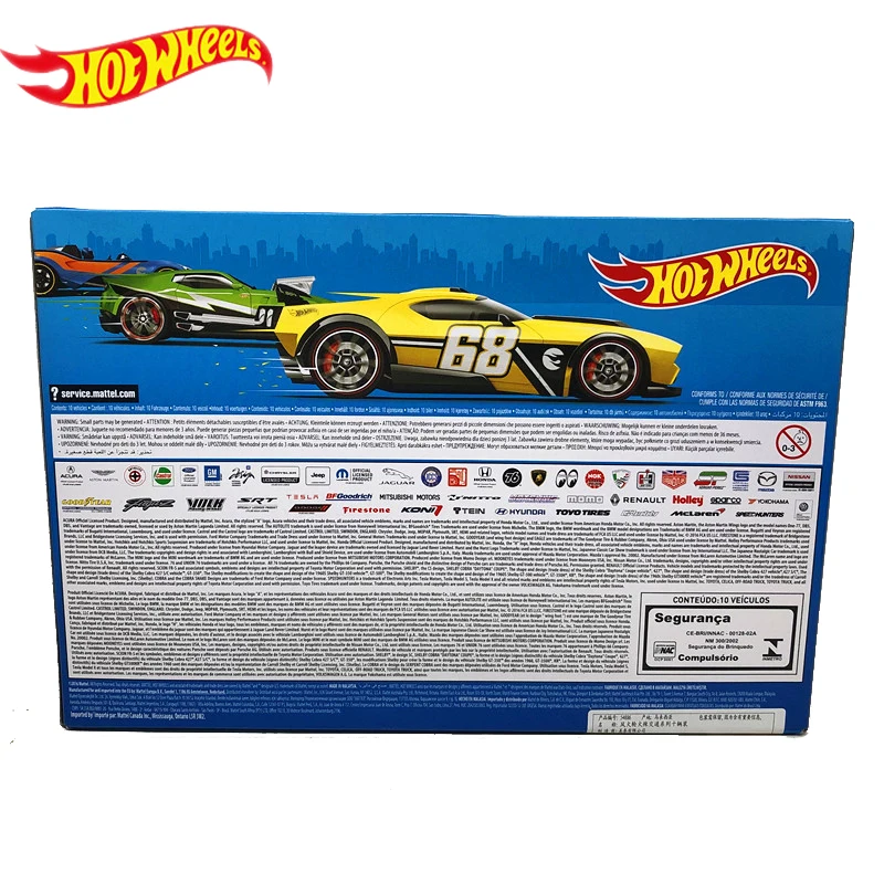 Hot Wheels track ESS BSC 10-Car Pack 1: 64 мини-модель автомобиля детские игрушки для детей Diecast Brinquedos Hotwheels подарок на день рождения 54886