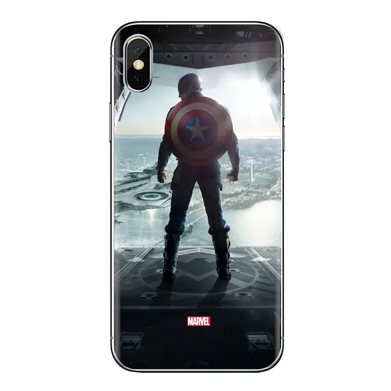 For Samsung Galaxy J1 J2 J3 J4 J5 J6 J7 J8 Plus 2018 Prime 2015 2016 2017 Soft Transparent Cases Covers Captain America USA |