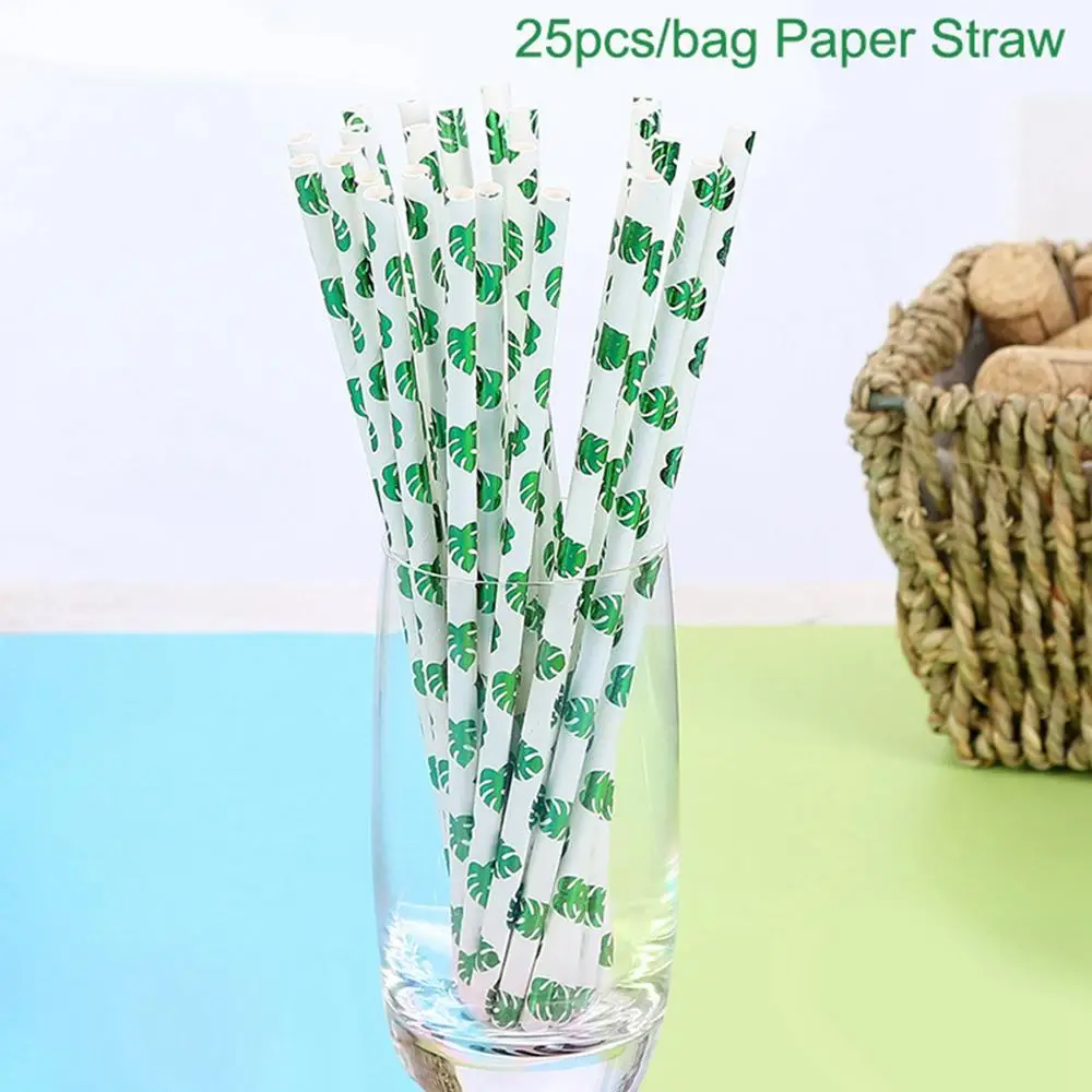 Tropical Paper Straw Зеленые пальмовые воздушные шары с листьями зеленые баллоны тропические Гавайские вечерние балоны для вечеринки в стиле сафари балон Джунгли Тема животных День Рождения Шар - Цвет: Tropical Paper Straw