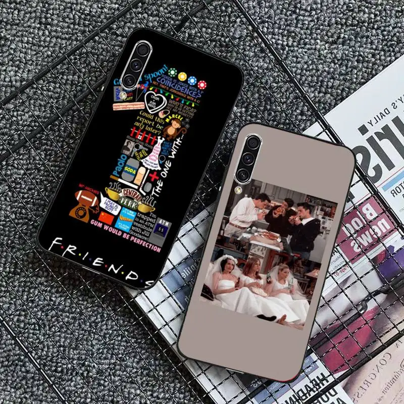 

Friends Phone Case For Samsung galaxy S 7 8 9 10 20 edge A 6 10 20 30 50 51 52 70 note plus mobile bags Fashion Shell Cover