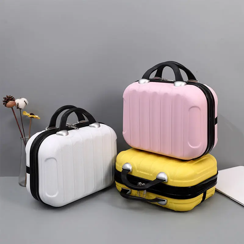 

2021 new fashion make-up bag 14 inch small suitcase can be hung trunk Trolley Case accessories storage box 16 inch
