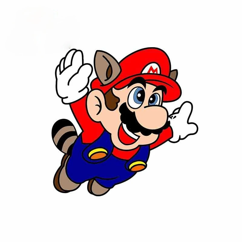 

Colored Personalized Mario Brothers Cartoon Anime Car Stickers Vinyl JDM Bumper Trunk Truck Graphics Fine Decal Kk13*13cm