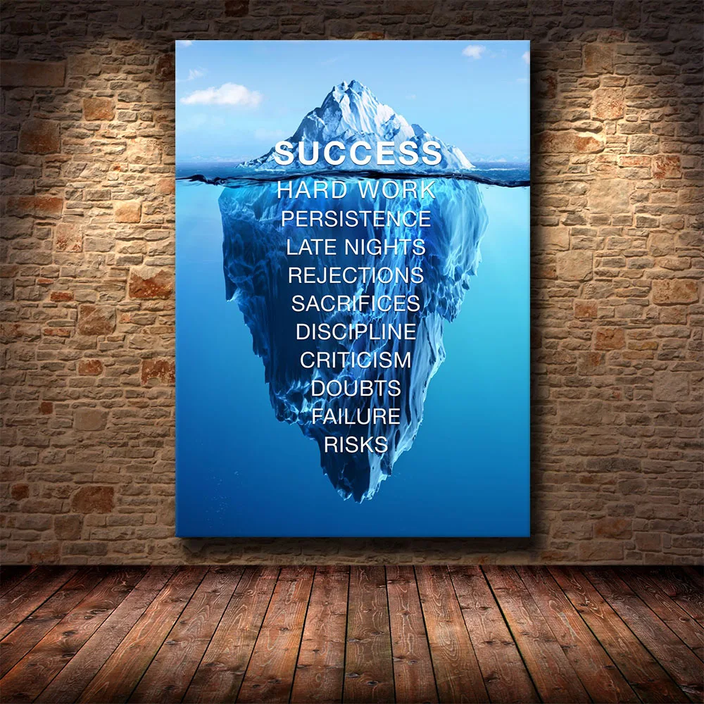 

Wild Lion Letter Motivational Quote Art Posters and Prints on Canvas Painting Decorative Wall Art Picture for Office Home Decor