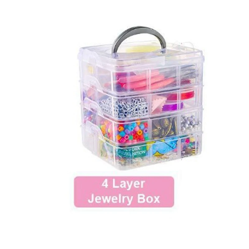 

Jewelry Making Toolbox with Beads Jewelry Pliers for Making and Repairing Necklaces, Bracelets and Earrings