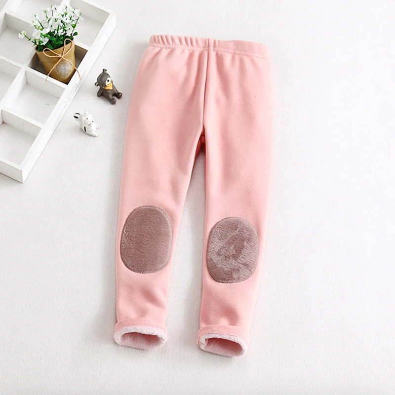 Mallas acolchadas de terciopelo y algod&oacute;n para ni&ntilde;a, Leggings c&aacute;lidos, a la moda, para Oto&ntilde;o e Invierno-3
