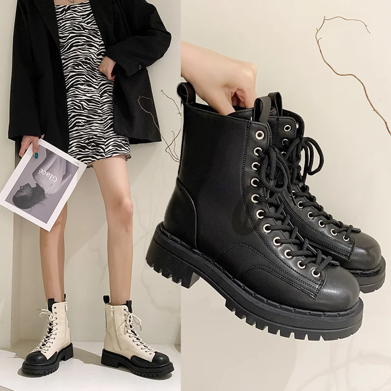 

Новые мужские осенне-зимние высокие ботинки мартинсы обувь для инструментов локомотивные ботинки обувь с большим носком сетчатые красные ...