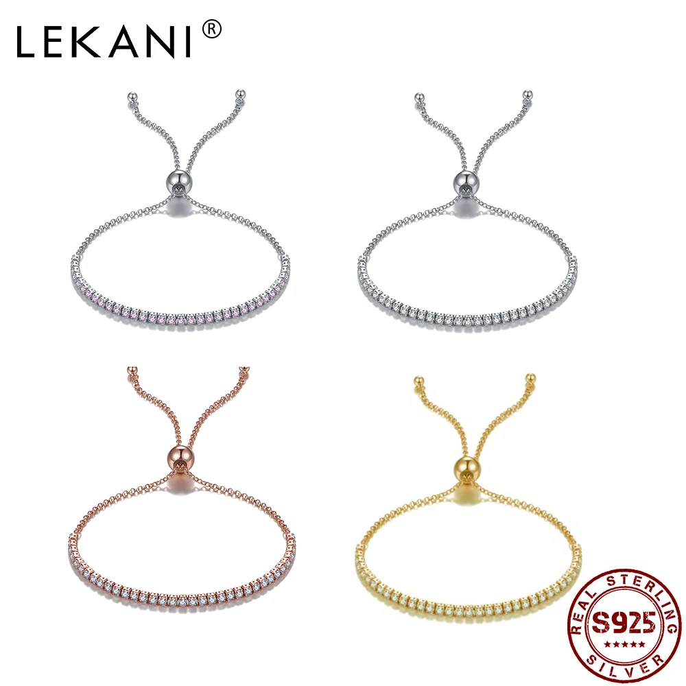 

S925 Sterling Silver Square Bracelets For Women Multicolor Cubic Zirconia Adjustable Bracelet Fine Jewelry Accessories Recommend