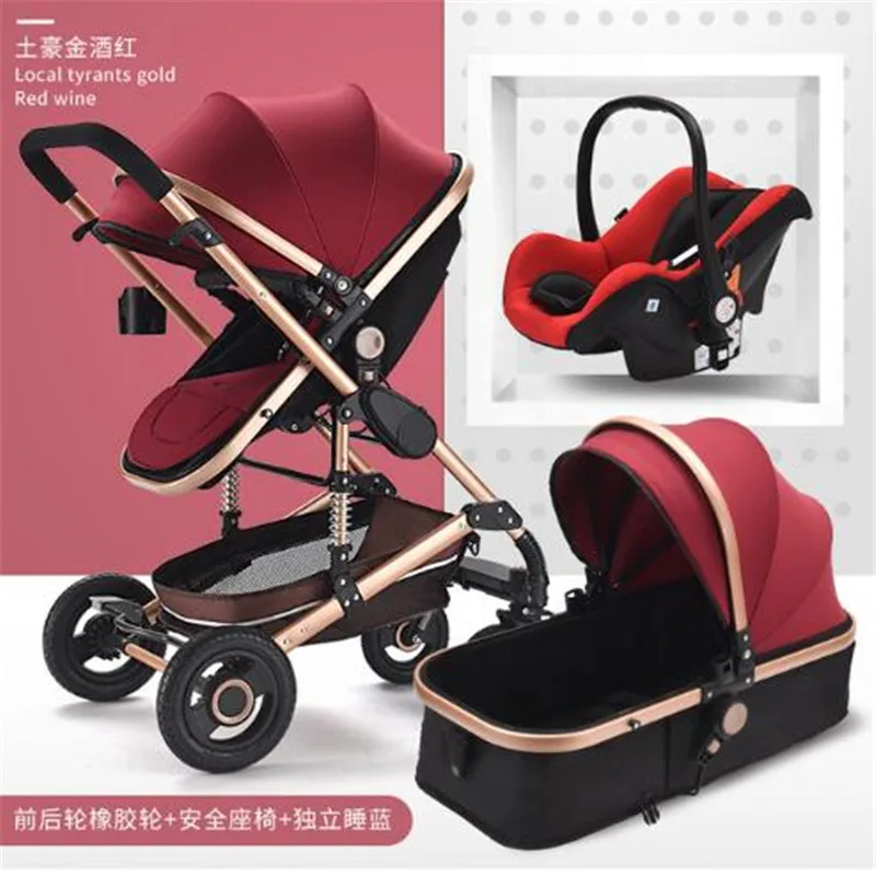 

Baby Stroller High-Landscape Bidirectional Baby Buggy Pram Folding Stroller Baby 0-36 Car Carriage Months Baby Pushchair