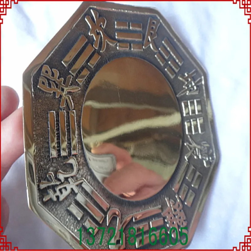 Античное бронзовое зеркало Yin and Yang tai chi bagua со сплетениями для защиты от