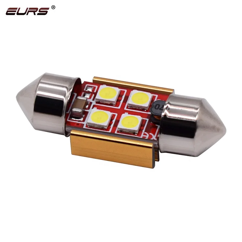 EURS 2 шт. гирлянда 31 мм 36 39 41 светодиодный супер яркий 3030 SMD Canbus без ошибок авто