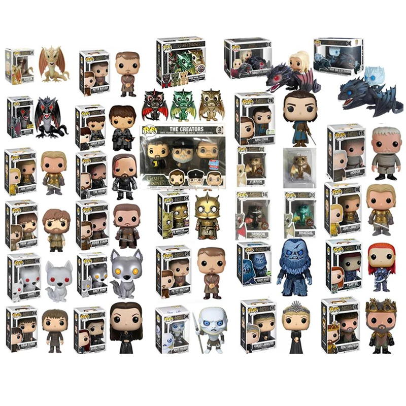 FUNKO POP Игра престолов Арья Старк маунтай собака Джон Сноу Дейенерис Таргариен дрогон призрак Тирион Ланнистер фигурки