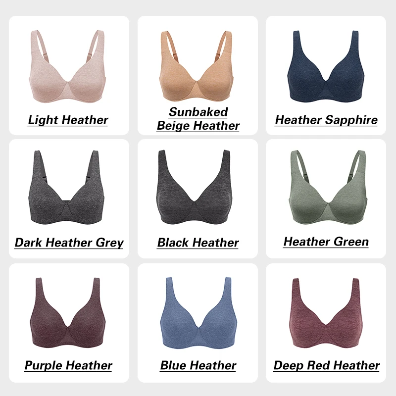 

Hot Sale Women's Plus Size Seamless Bras Minimizer Full Coverage Unlined Cup Smooth
