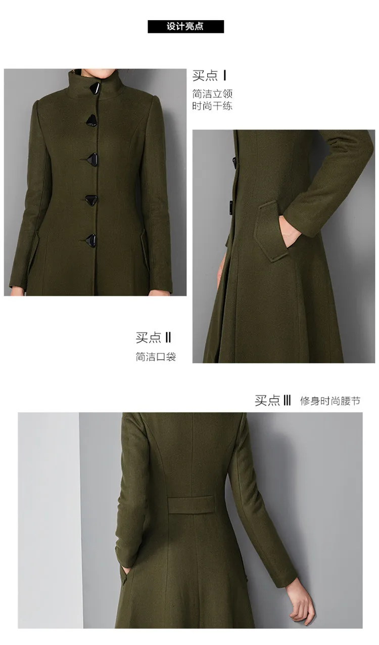 Casaco Feminino,, женское, плюс размер, осень, зима, Cassic, простое, шерстяное, макси, длинное пальто, женский халат, верхняя одежда, Manteau Femme