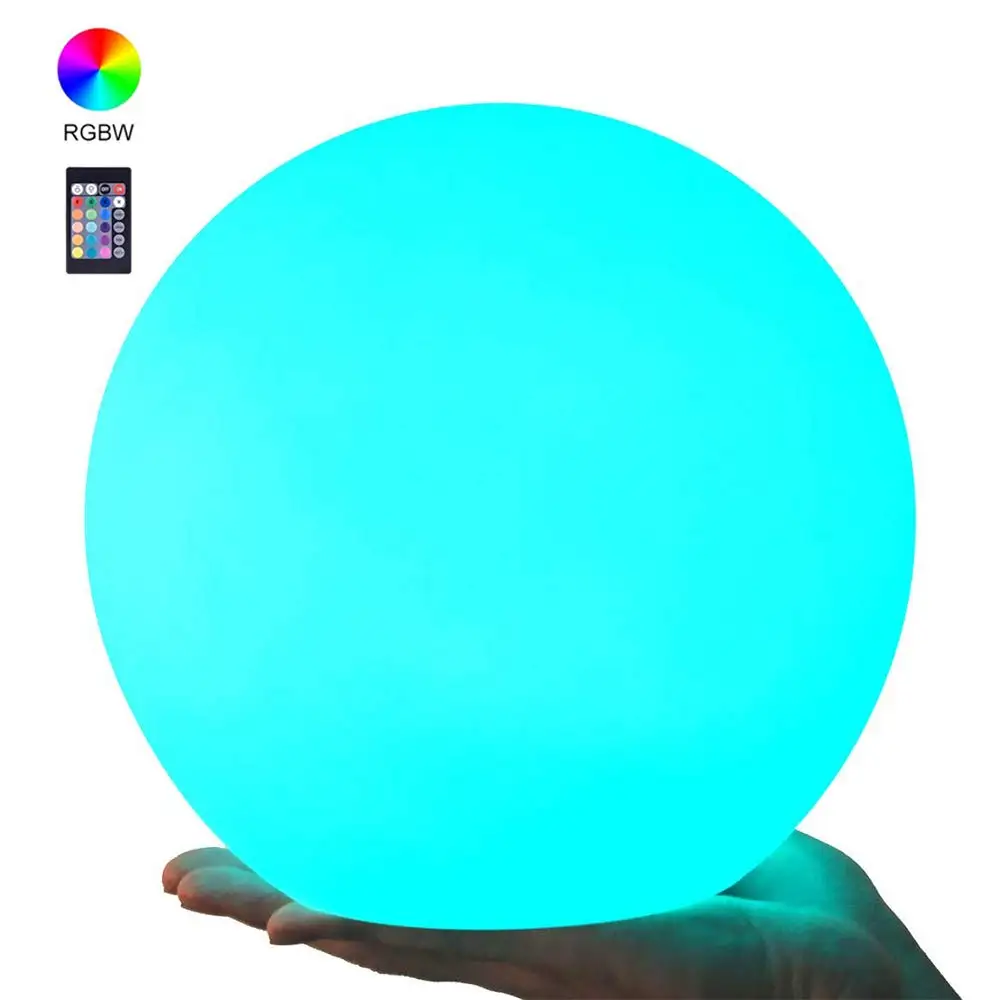 

Светодиодный Водонепроницаемый светильник шарик RGB затемняемый Глобус настроение лампа с дистанционным управлением Управление 16 Цвета из...