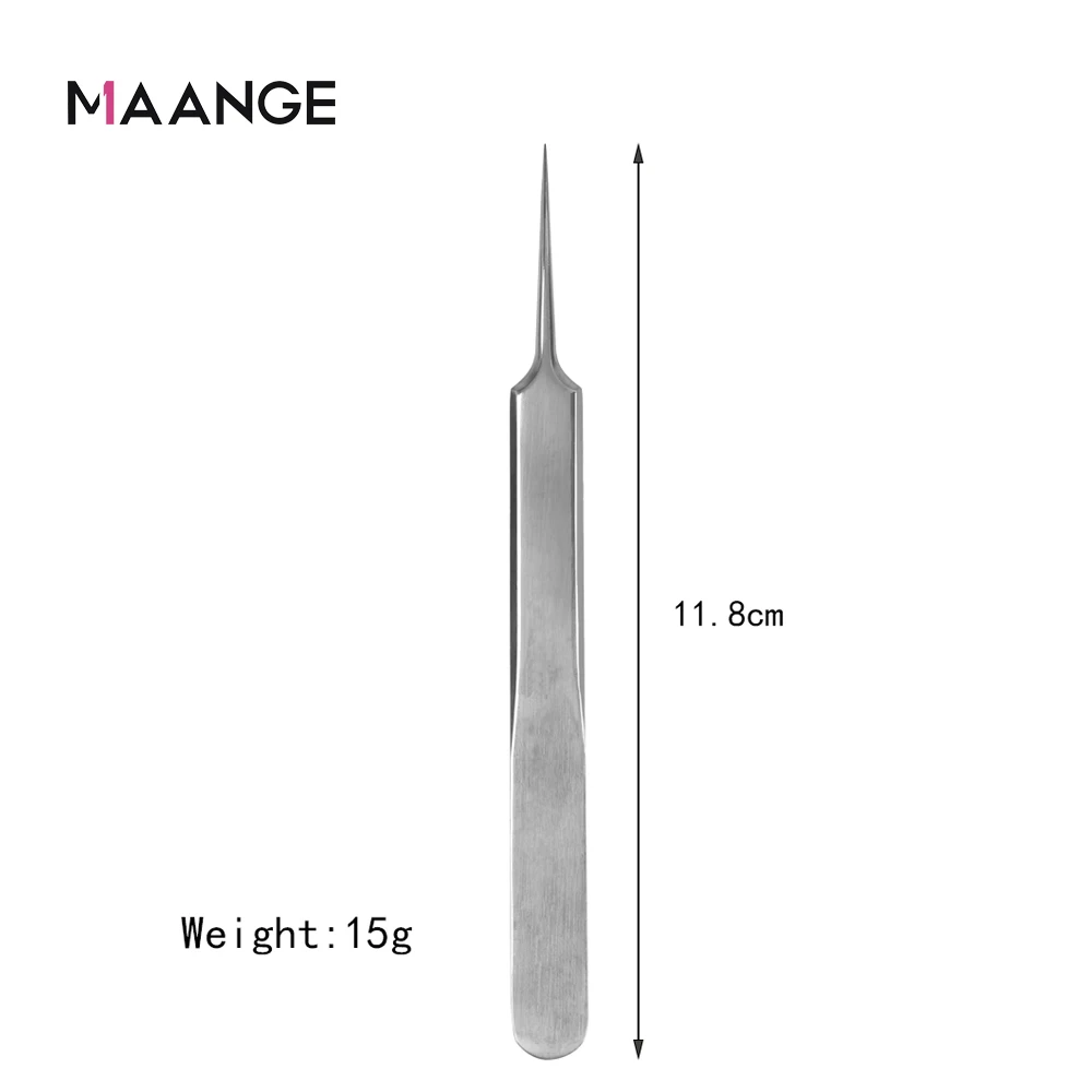 Профессиональный пинцет MAANGE 1 шт. для дизайна ногтей/ухода за лицом/наращивания