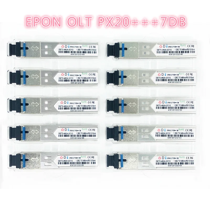 

EPON OLT optical transceiver PX20+++ SFPOLT1.25G 1490/1310nm 3-7dBm SC OLT FTTH solutionmodule for OLT ONU switch HUAWEI