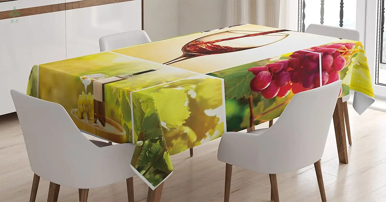 Среду обитания коллаж с проливным бутылки вина и листья Урожай фермы время