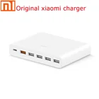 Зарядное устройство Xiaomi Mi USB-C 60W Type-C и USB-A 6 портов выход Dual QC 3,0 Быстрая Зарядка телефона 18 Вт x2 + 24 Вт (5 В = а макс.) для iphone PAD