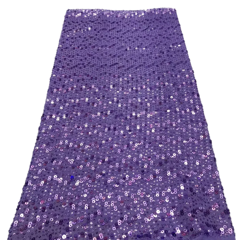 

Most wonderful French Net Lace Fabric AJY54 pure color design with kinds of sequins newest good quality Tulle Lace Fabric