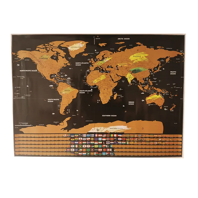 1 шт. флаг версия карта мира 40*30 см декоративный настенный плакат для студентов