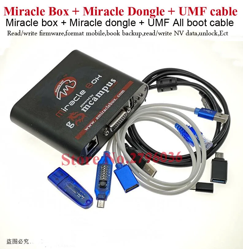 Бесплатная доставка оригинальная коробка Miracle box + key кабель UMF Boot cable ( V2.98 hot update)