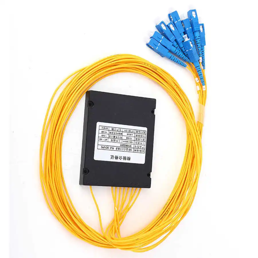 PLC волоконный сплиттер 1X8 SC/UPC Оптическое волокно одномодовый для домашней