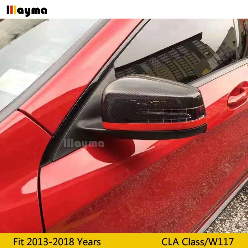 Чехол для зеркала заднего вида W117 из углеродного волокна Benz CLA CLA180 CLA200 ClA220 CLA250
