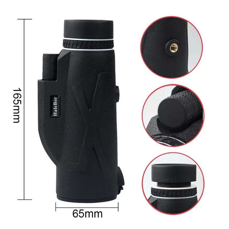 Мощный Монокуляр дальний 12X телескоп для телефона 80X100 военный Spyglass Zoom Высокое