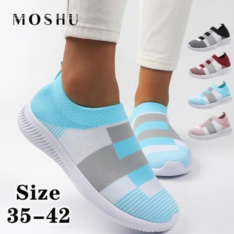 Модные носки женские кроссовки женская обувь для ходьбы Вулканизированная