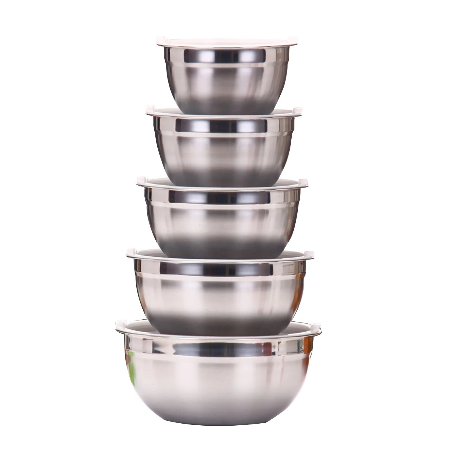 

5Piece Mixing Bowl Set Basin Suitable For Cooking Space Saving Nested Bowls