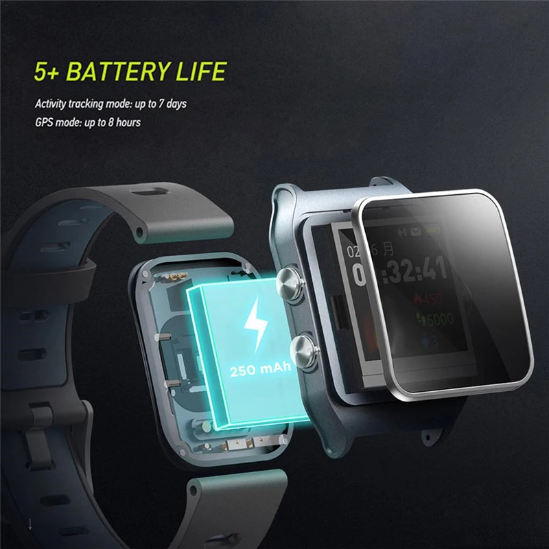 

NO-BORDERS IP68 Swimming Waterproof GPS Sports Smartwatch P1C Heart Rate Bluetooth Smart Watch for Apple Android PK iwo 8 watch