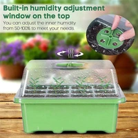 12 hole nursery box adjustable breathable cover nursery box sowing moisturizing and thermal insulation nursery box