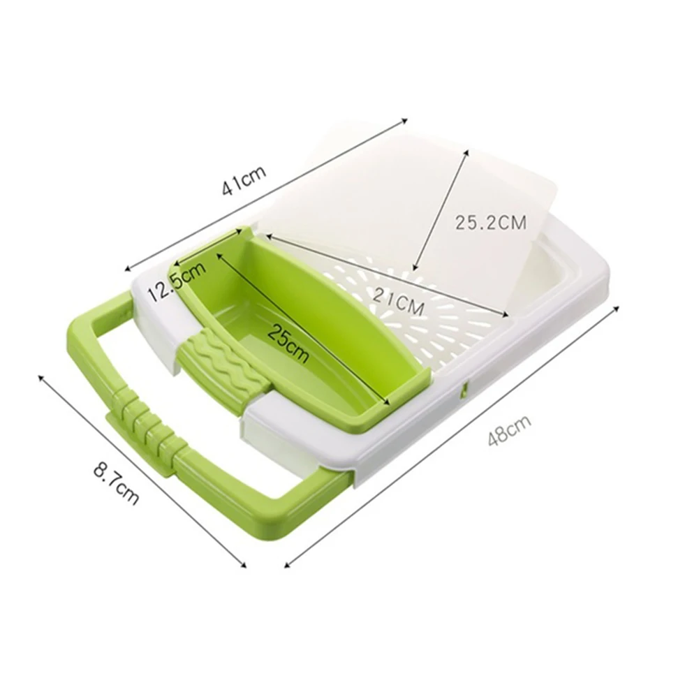 Разделочная доска для кухни со съемной сливной корзиной инновационный фильтр