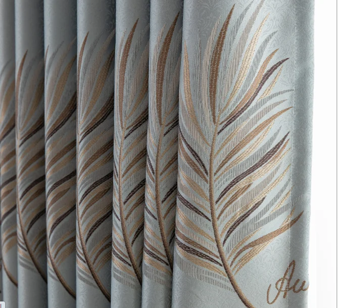 Современные высокоточные жаккардовые занавески в европейском стиле на заказ для