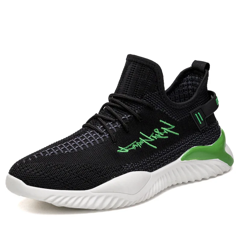 

Men's Shoes 2020 Flyweave Breathable Shoes Athletic Shoes Casual Shoes Thin Mesh Upper Running Shoes