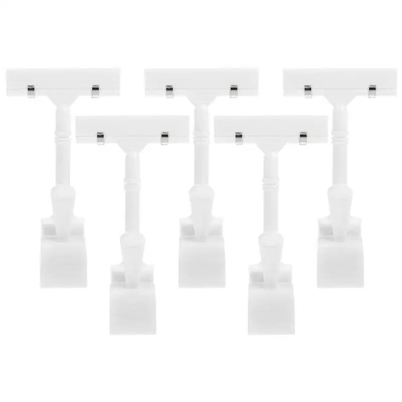 

5pcs Plastic Shelf Clamp Price Label Tag Advertising Clips Holders Sign Display