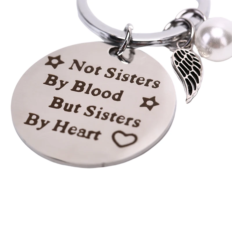 NEW Best Friends Keychain &quotnot Sisters By Blood But Heart&quot Keyring Friendship Jewelry Gift For Women Girls | Украшения и