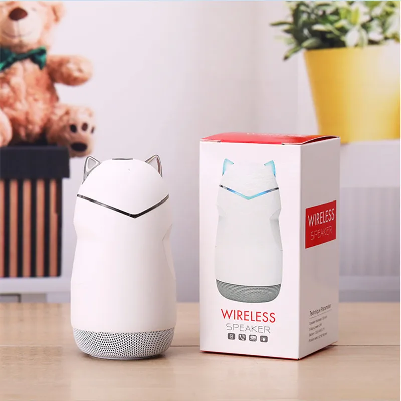 Мини-творческий мультфильм cat беспроводной мобильный телефон bluetooth динамик