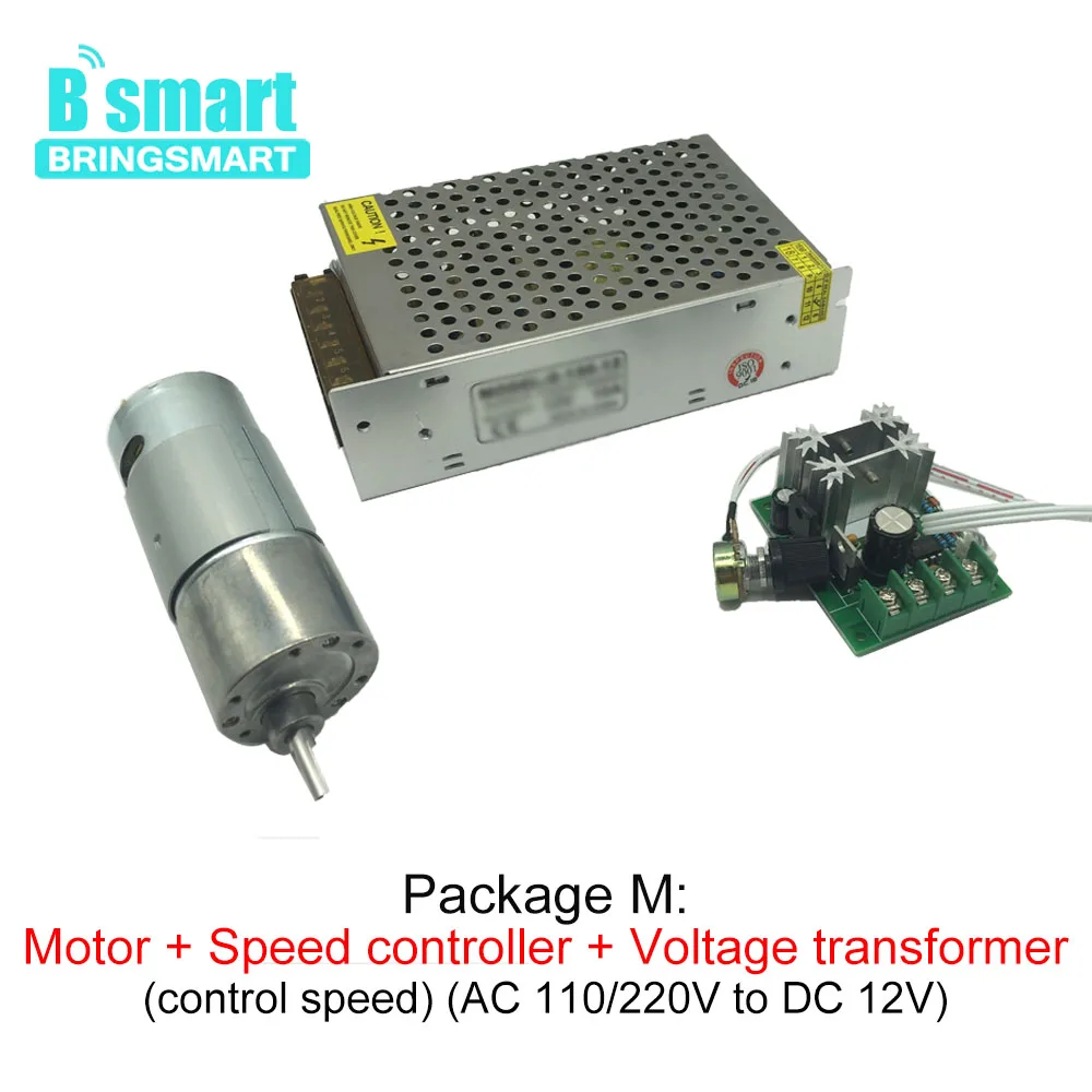 Bringsmart JGB37-550 миниатюрный двигатель торможения постоянного тока 12В постоянного тока медленная скорость мини редуктор двигатель 60 Вт Реверсивный низкий об/мин DC редуктор двигатель