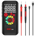 Ультрапортативный Цифровой мультиметр BSIDE A10 с цветным ЖК-дисплеем, 9999 истинное среднеквадратичное значение, измеритель напряжения постоянного и переменного тока, емкости, сопротивления, диода, бесконтактного напряжения, Гц, тестер пожарных проводов