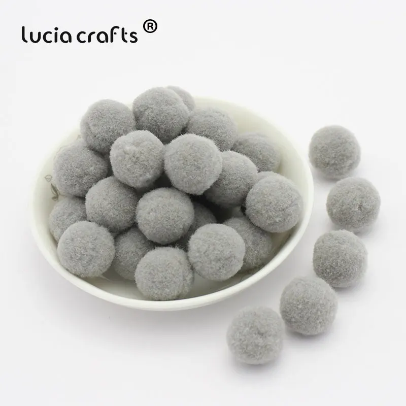 Lucia crafts 288 шт./лот 10 мм Разноцветные помпоны мягкие шарики-Помпоны DIY Швейные Свадебные Скрапбукинг Аксессуары для декора K0405 - Цвет: Color 23  288pcs