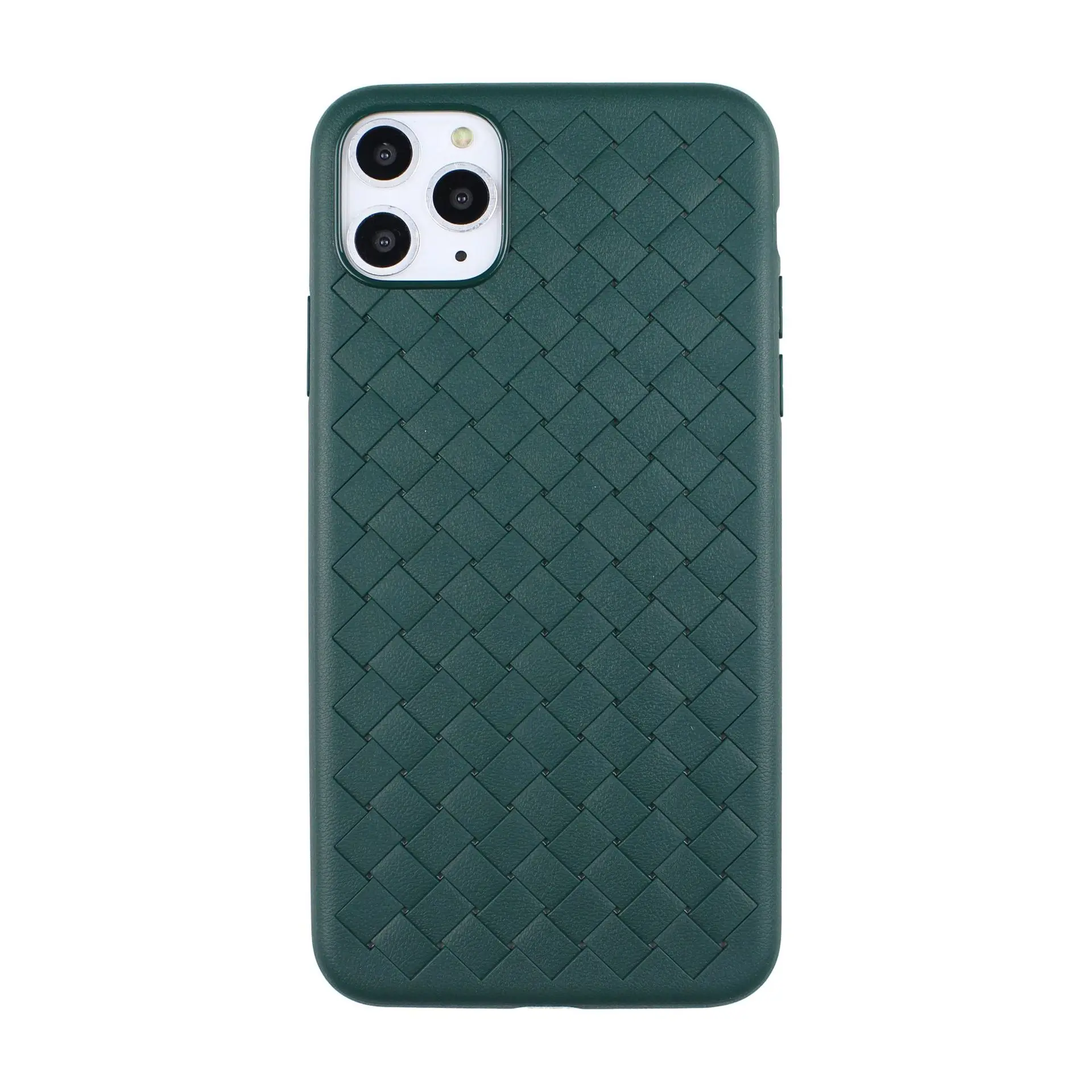 For iPhone 6 7 8 11 x xr xs max pro mobile phone case 6s plus solid color woven silicone |