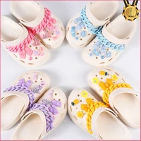 cute chain rhinestone croc charms bling diy shoes decaration accessories jibb for croc clogs buckle kids women girls gifts