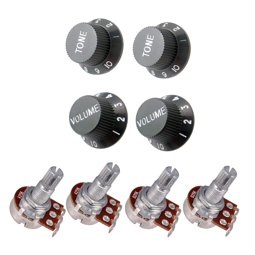 4 шт. запасные кнопки для регулировки громкости гитары|Детали и аксессуары гитар|