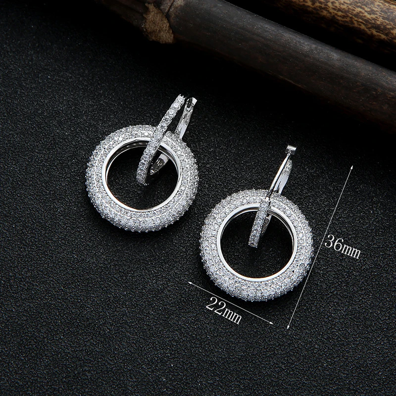 

Micro-set zircon earrings 210322-14