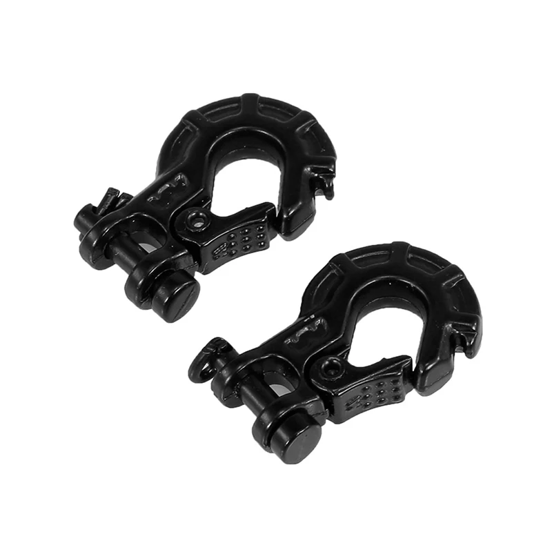 

2PCS Simulated Trailer Hook Aluminum Tow Hooks Metal Winch Hook for 1:10 RC Cars d90 AXIAL SCX10 RC Cars Decoration Parts