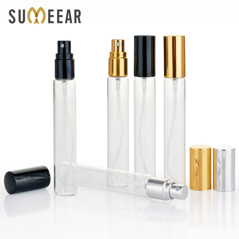 100 шт./лот пустые косметические бутылки 15 мл мини портативные зеркальные