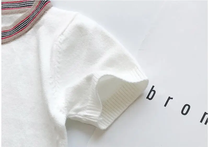 2019 брендовая Блузка для девочек весна-осень Детская рубашка топы с короткими